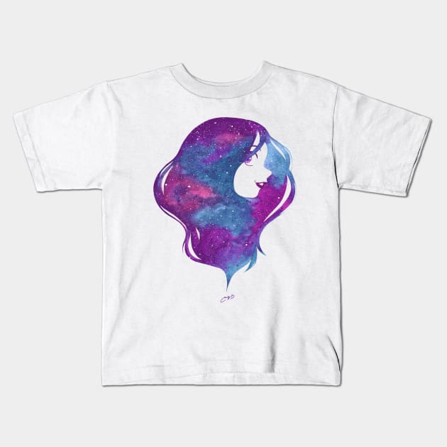 galaxy Kids T-Shirt by melivillosa